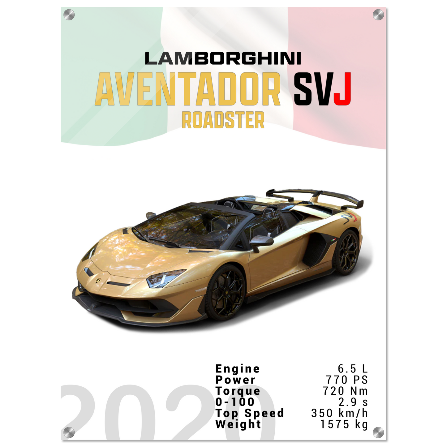Lamborghini Aventador 2020 Aventador SVJ Roadster (LAMBO13)