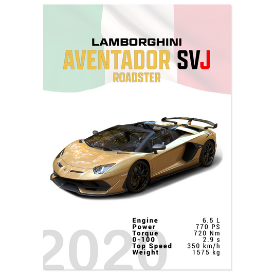 Lamborghini Aventador 2020 Aventador SVJ Roadster (LAMBO13)