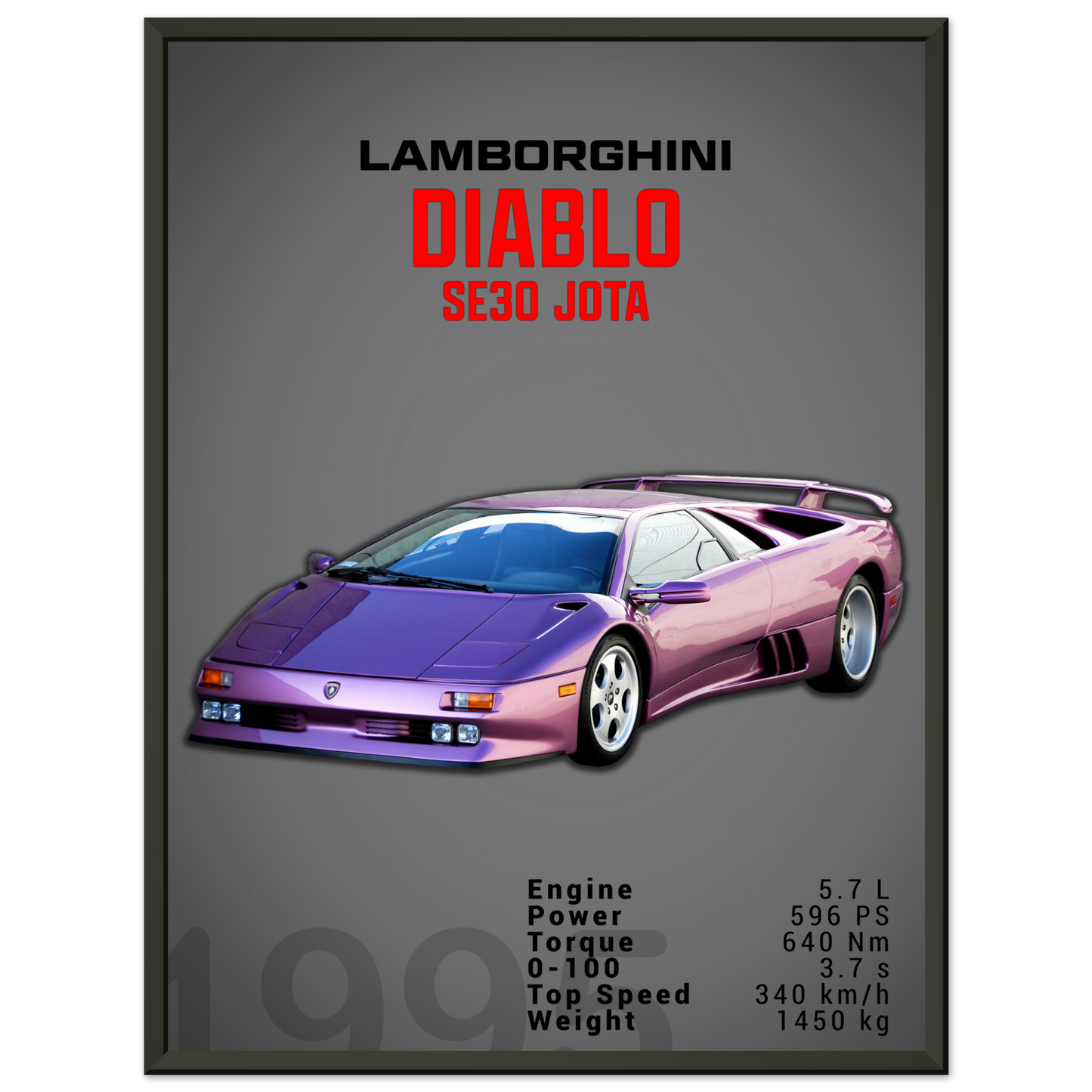 Lamborghini 1995 Diablo SE30 JOTA (LAMBO17D)