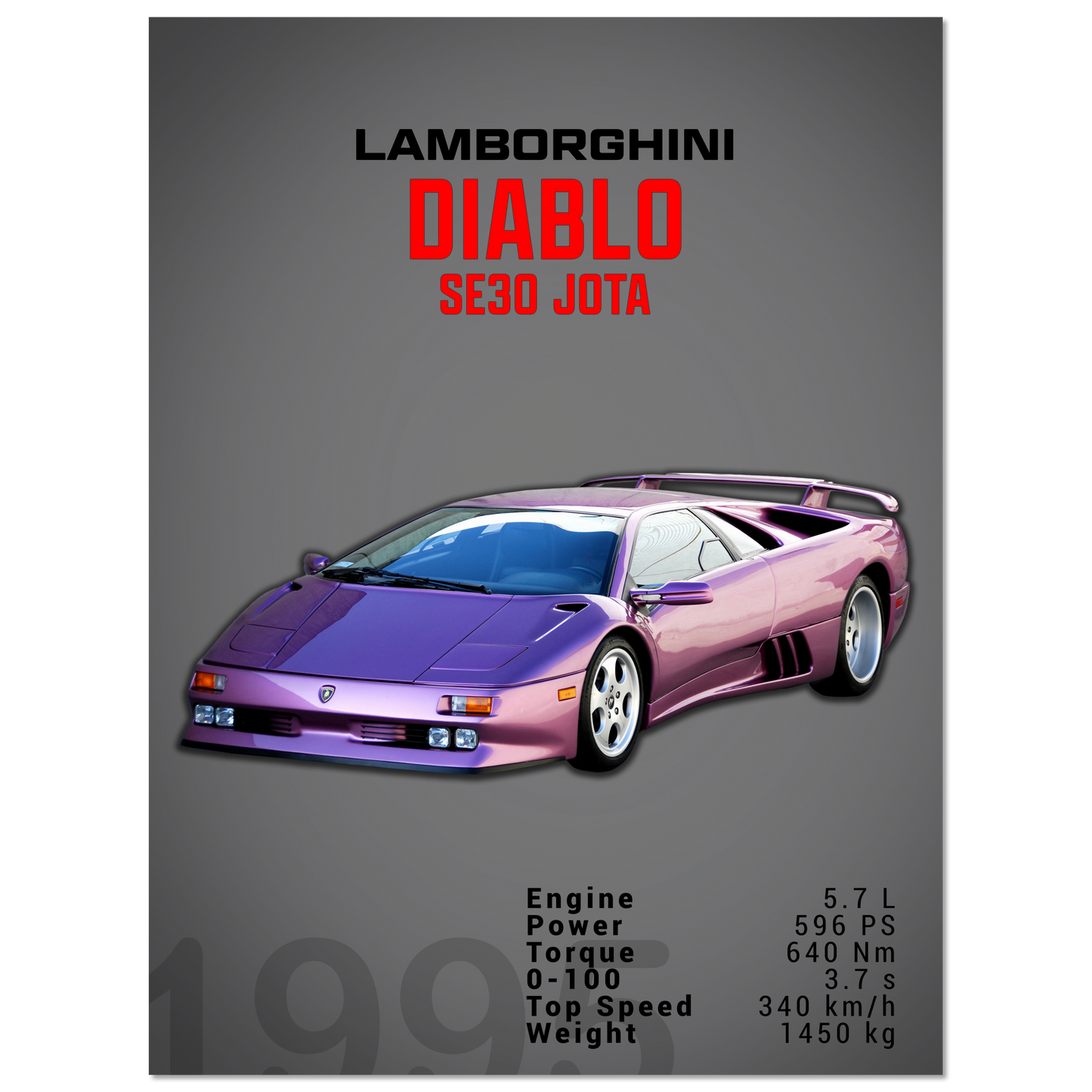 Lamborghini 1995 Diablo SE30 JOTA (LAMBO17D)