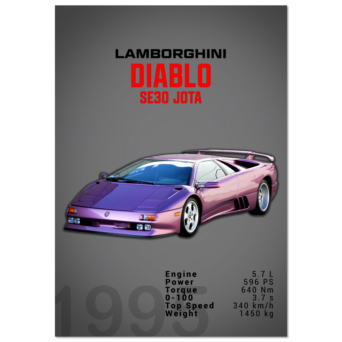 Lamborghini 1995 Diablo SE30 JOTA (LAMBO17D)