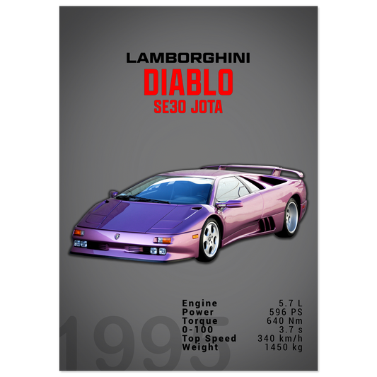 Lamborghini 1995 Diablo SE30 JOTA (LAMBO17D)