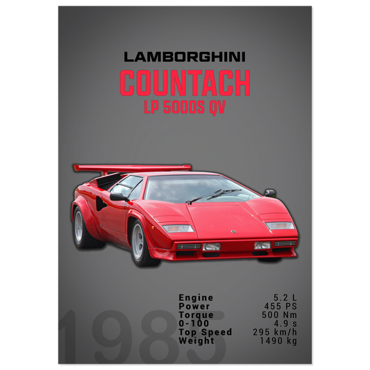 Lamborghini 1985 Countach LP 5000 S QV (LAMBO18D)