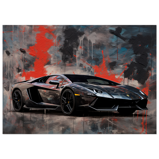 Lamborghini Aventador pop art (LAMBO27)