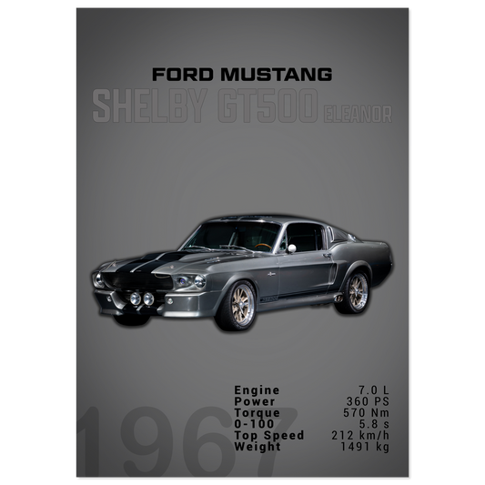 Ford Mustang 1967 Shelby GT500 Eleanor (MUSTANG01D)