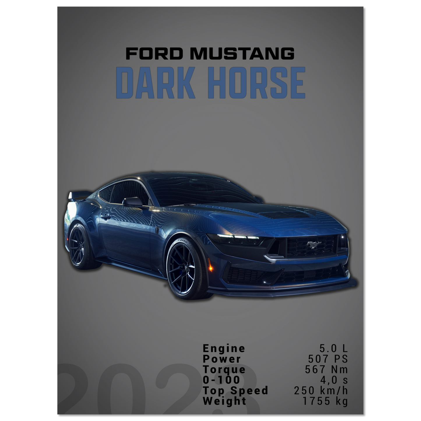 Ford Mustang 2023 S650 Dark Horse (MUSTANG05D)