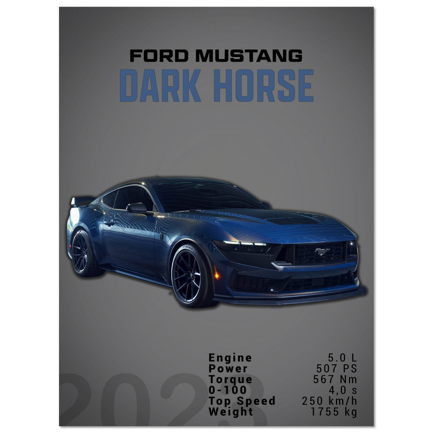 Ford Mustang 2023 S650 Dark Horse (MUSTANG05D)