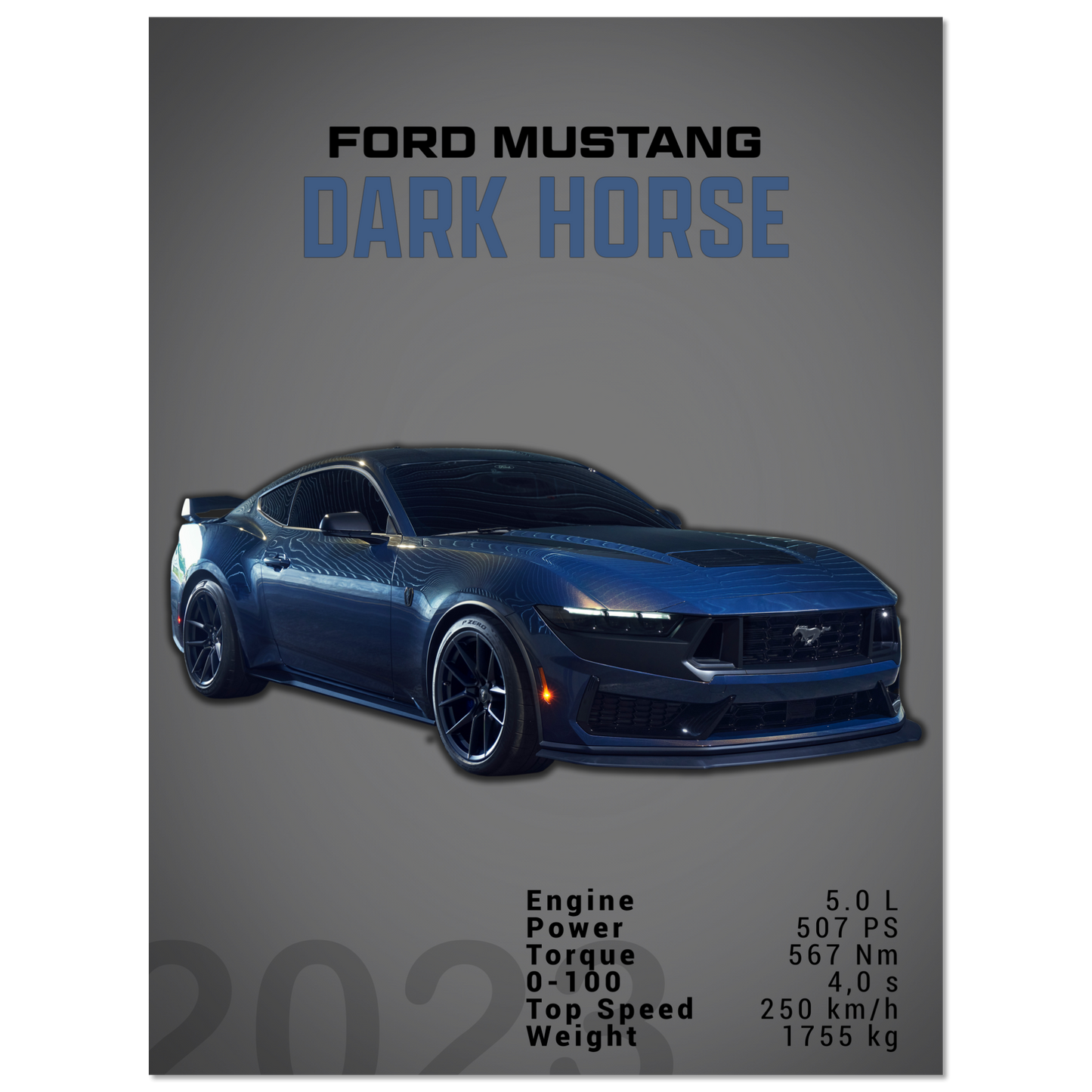 Ford Mustang 2023 S650 Dark Horse (MUSTANG05D)