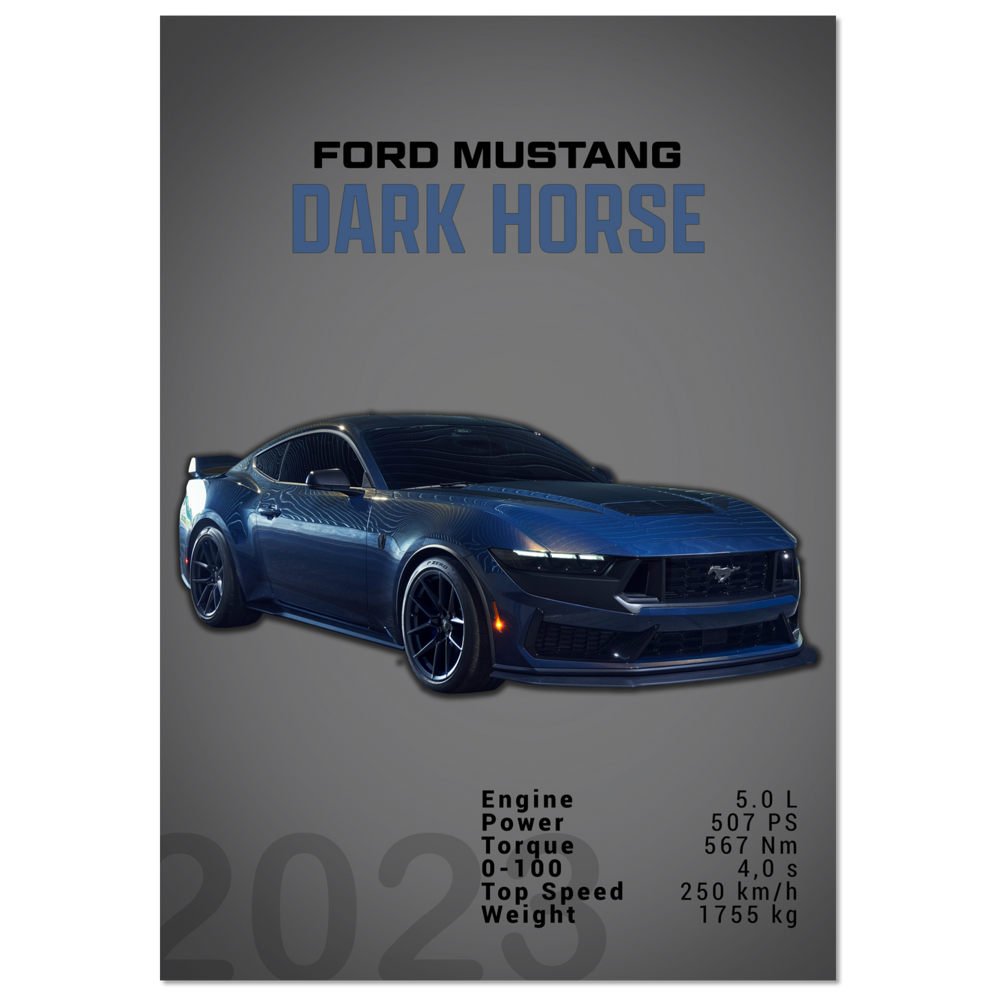 Ford Mustang 2023 S650 Dark Horse (MUSTANG05D)