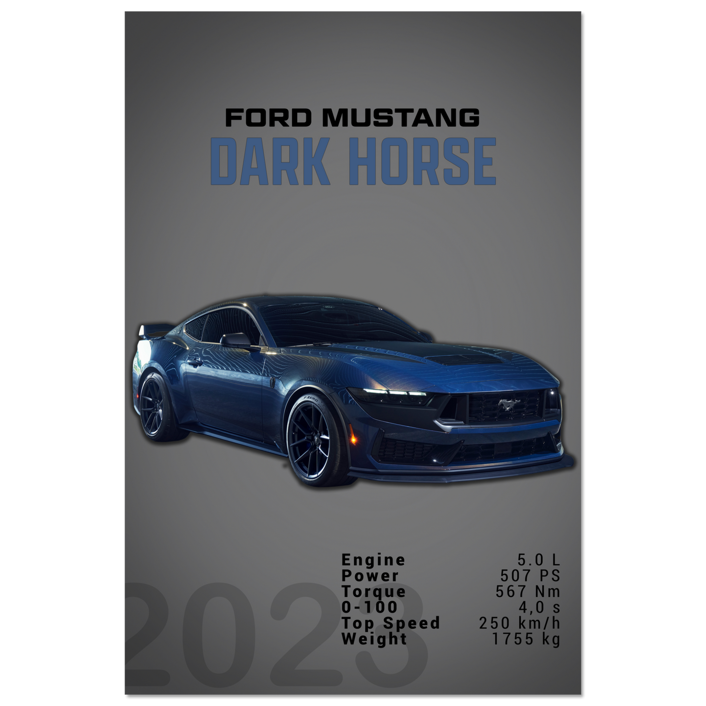 Ford Mustang 2023 S650 Dark Horse (MUSTANG05D)