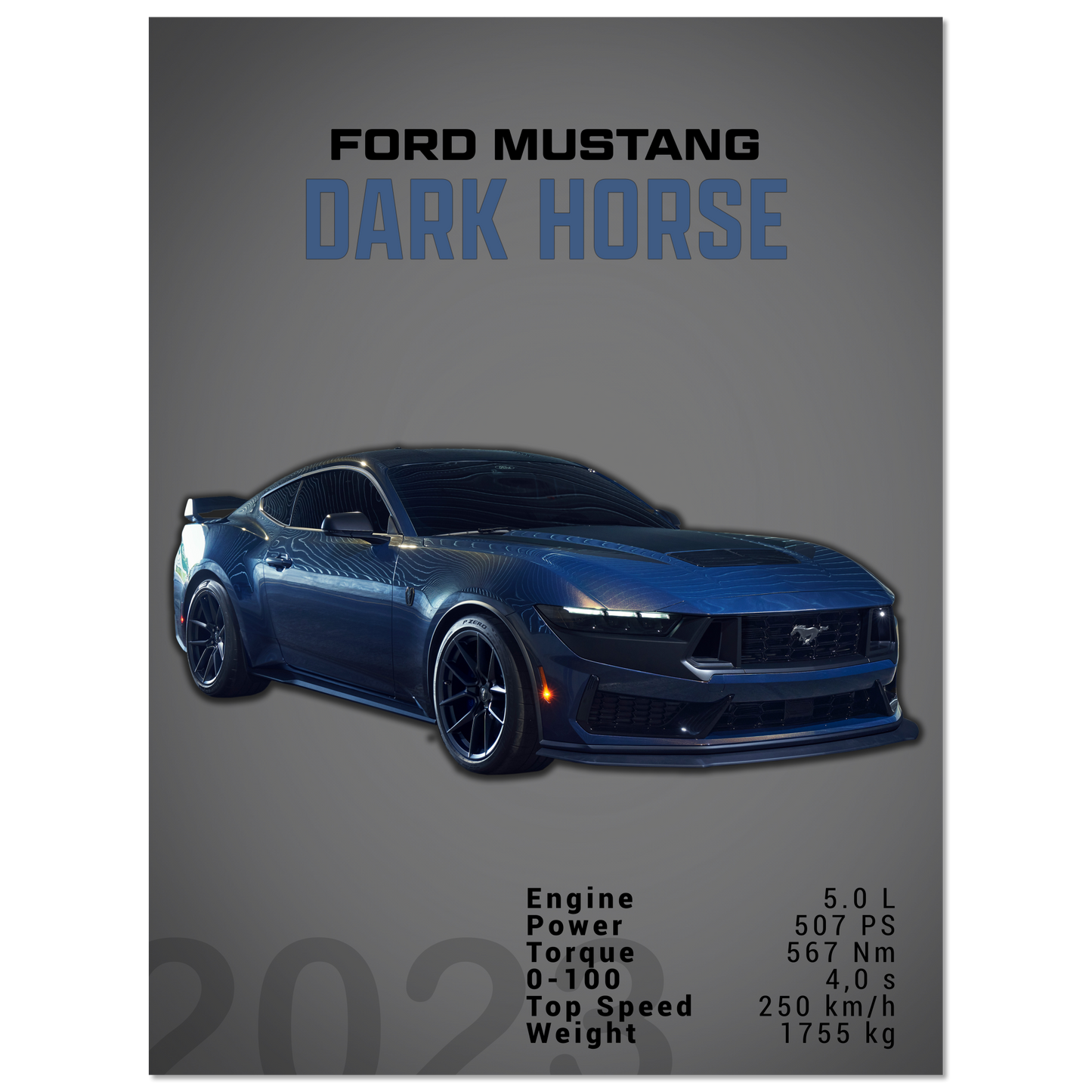 Ford Mustang 2023 S650 Dark Horse (MUSTANG05D)