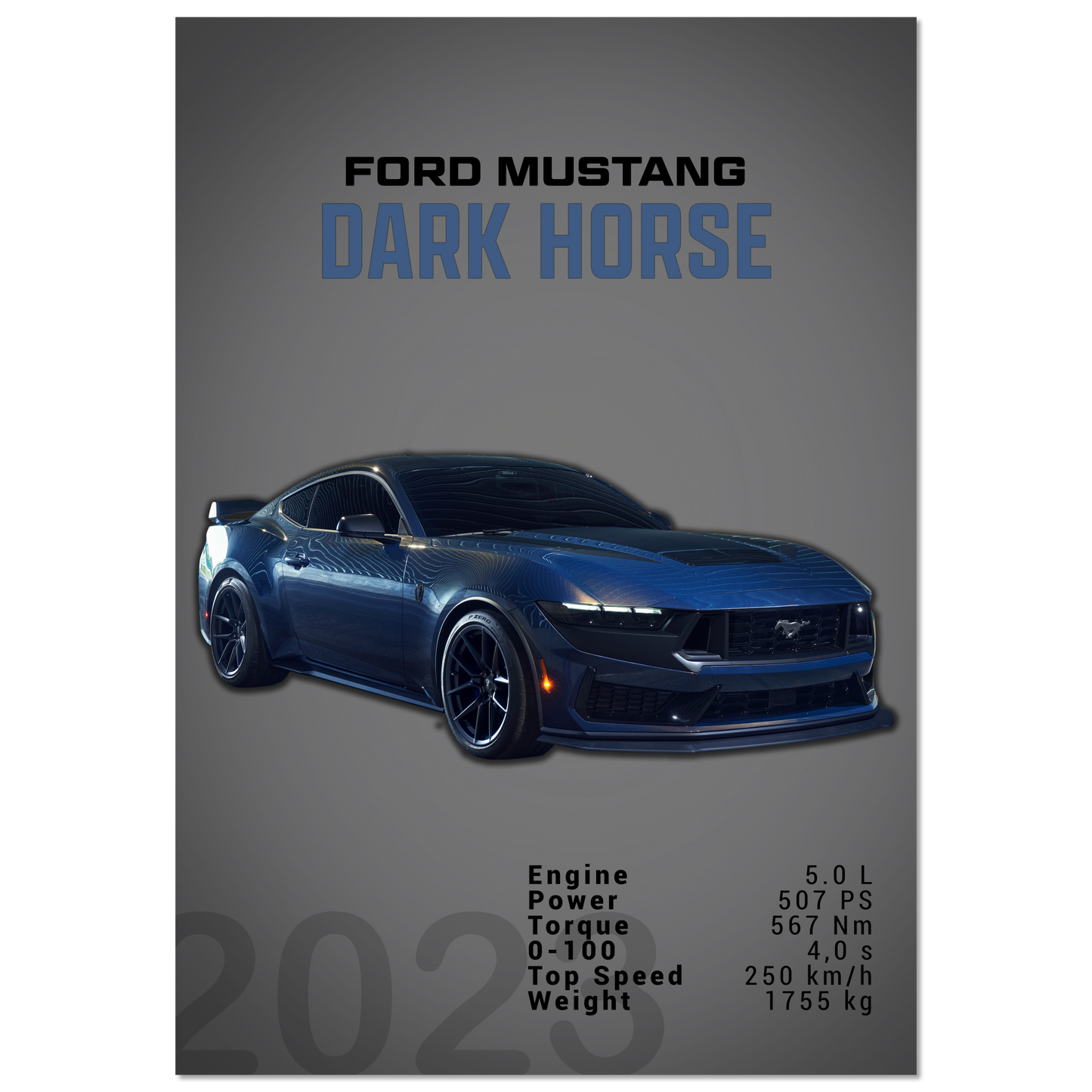 Ford Mustang 2023 S650 Dark Horse (MUSTANG05D)