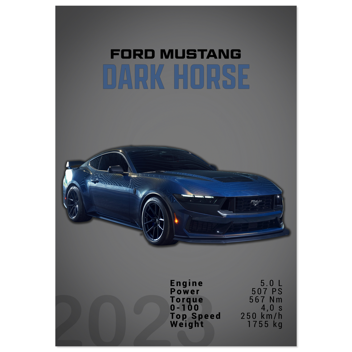 Ford Mustang 2023 S650 Dark Horse (MUSTANG05D)