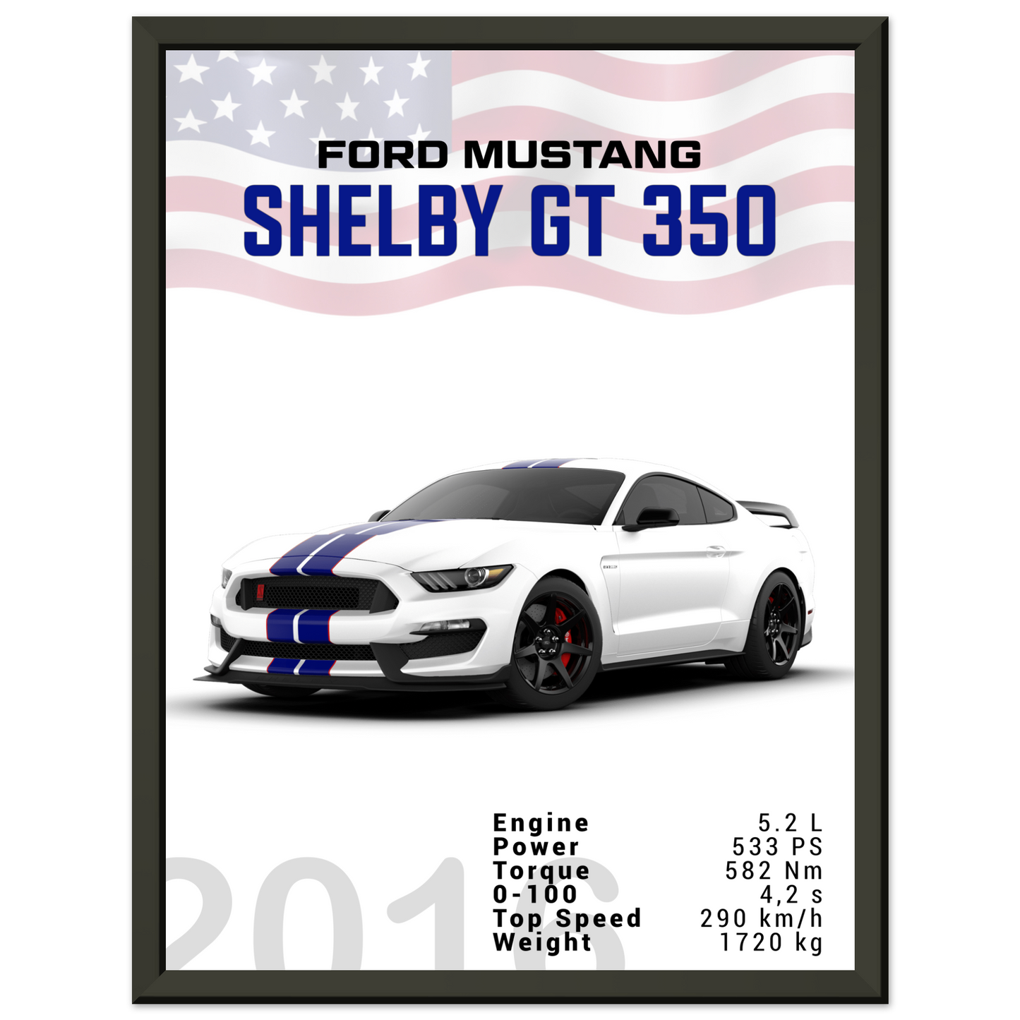 Ford Mustang 2016 Shelby GT350 S550 (MUSTANG10)
