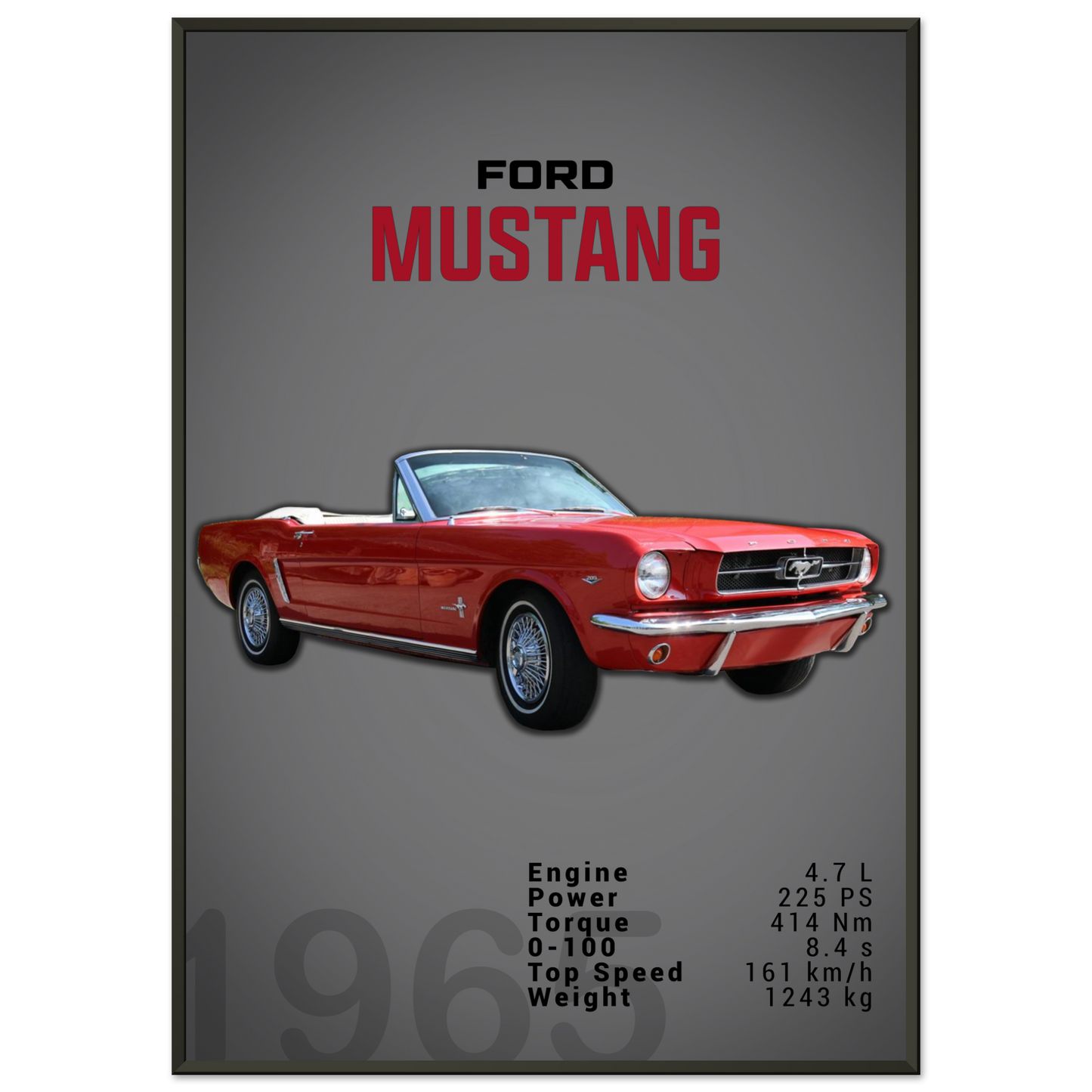 Ford Mustang 1965 Convertible (MUSTANG11D)