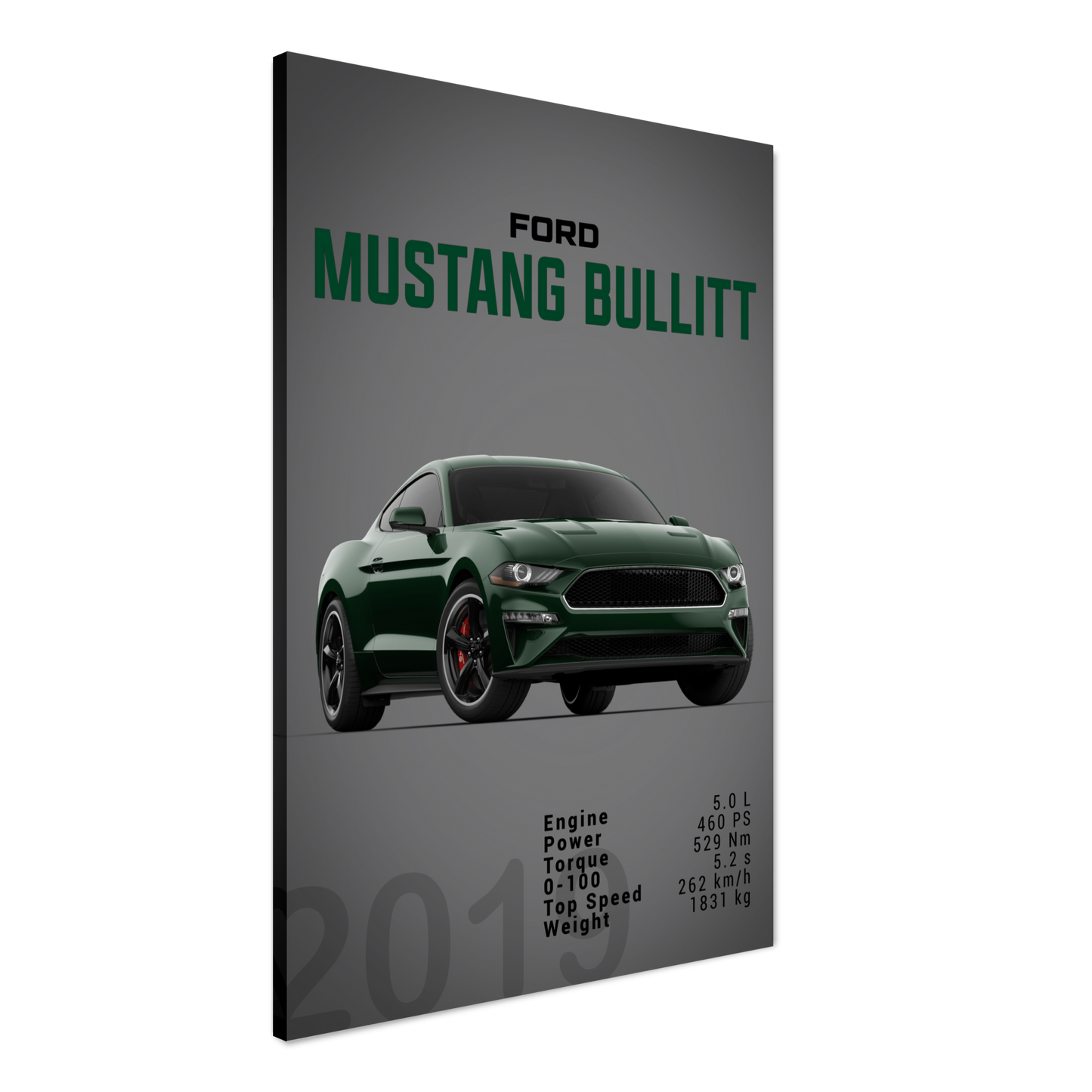 Ford Mustang 2019 Bullitt S550 (MUSTANG13D)