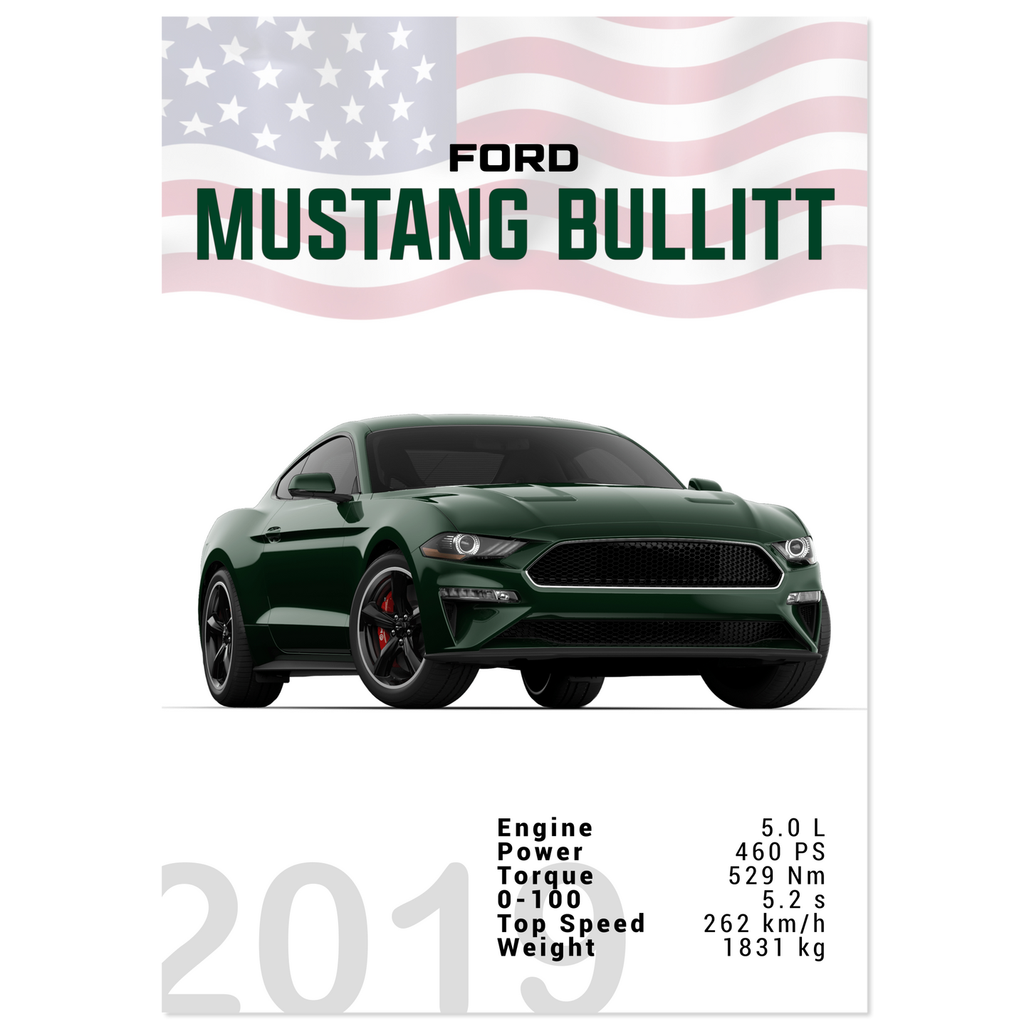 Ford Mustang 2019 Bullitt S550 (MUSTANG13)
