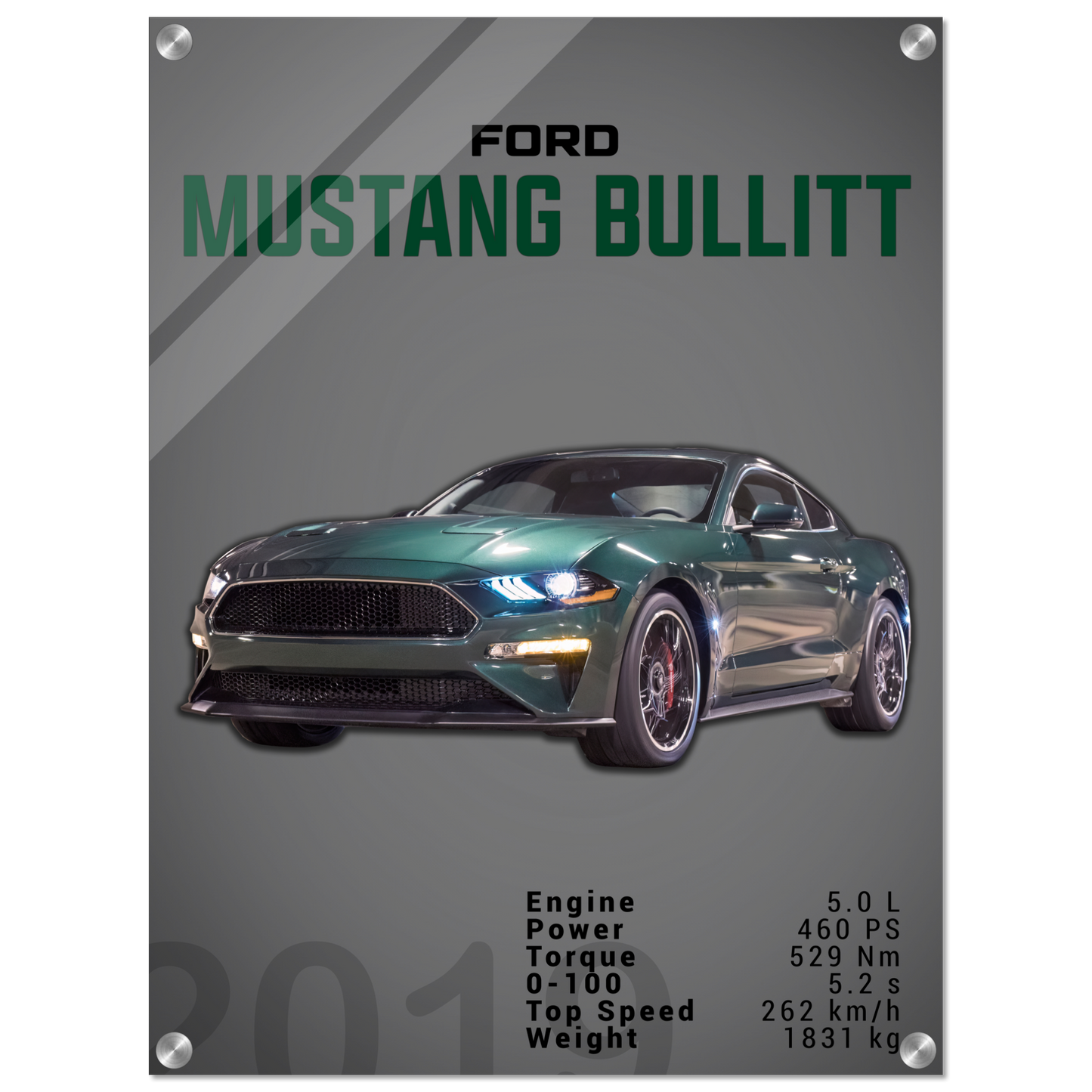 Ford Mustang 2019 Bullitt S550 (MUSTANG14D)