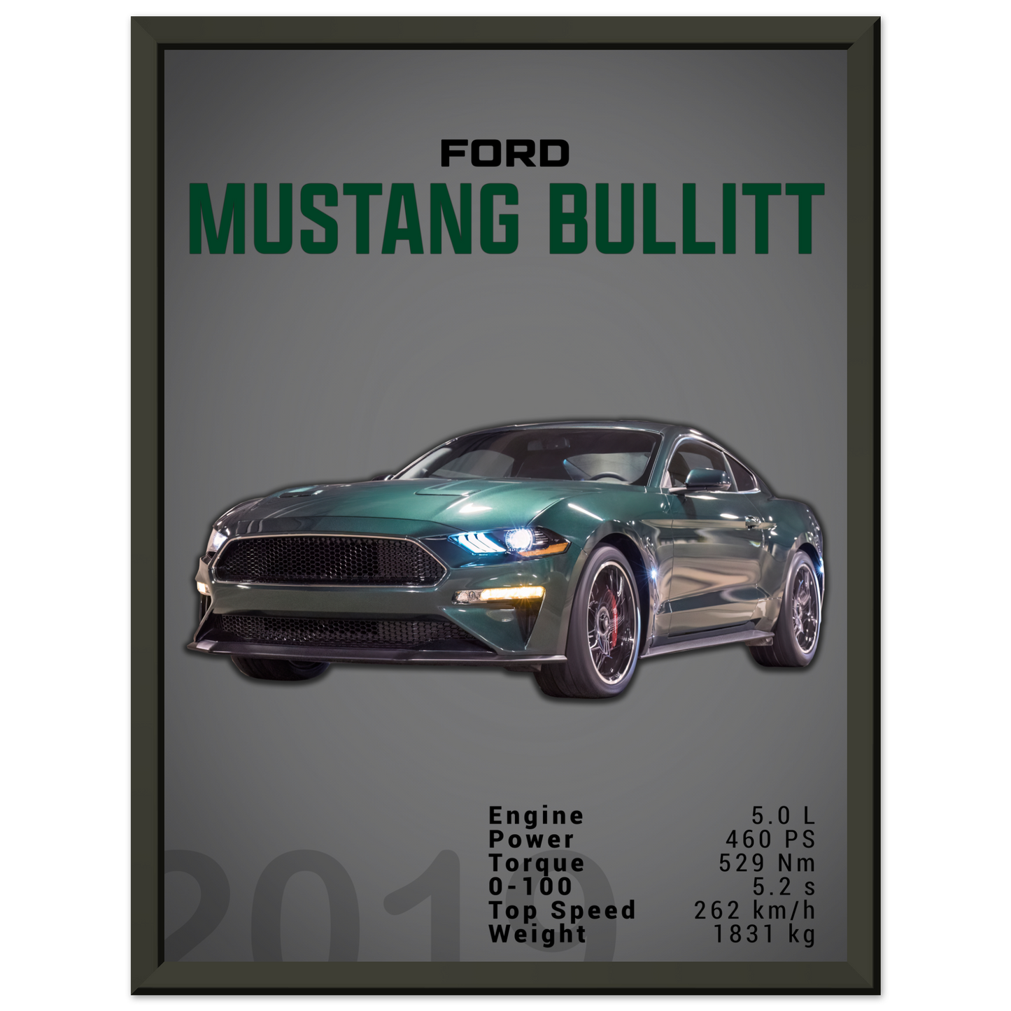 Ford Mustang 2019 Bullitt S550 (MUSTANG14D)