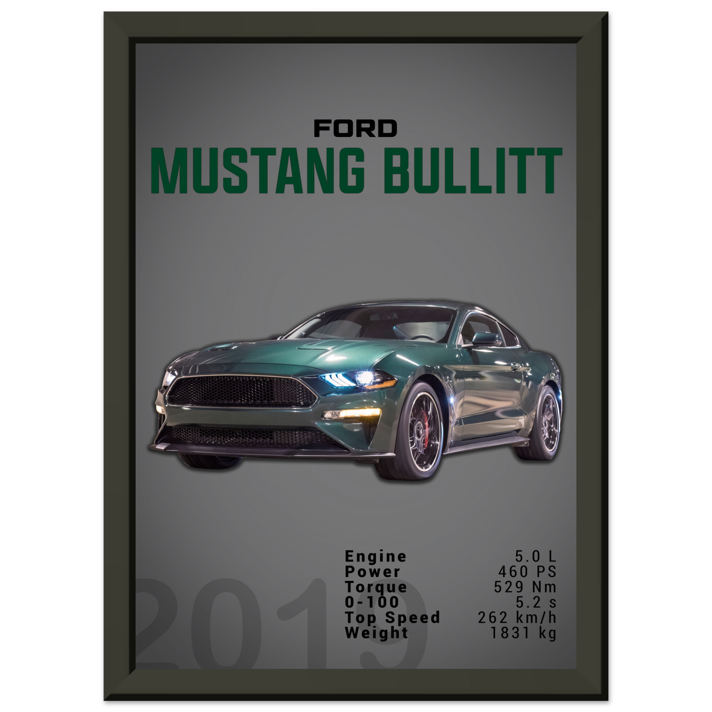 Ford Mustang 2019 Bullitt S550 (MUSTANG14D)