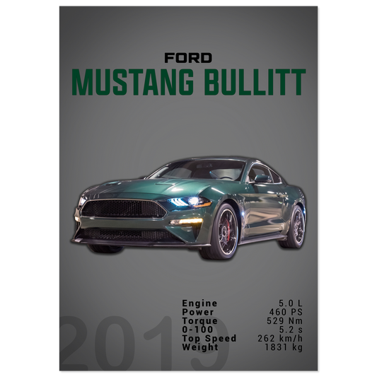 Ford Mustang 2019 Bullitt S550 (MUSTANG14D)