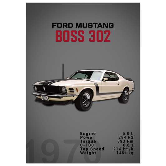 Ford Mustang 1970 Boss 302 (MUSTANG16D)