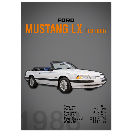 Ford Mustang 1988 LX FoxBody (MUSTANG18D)
