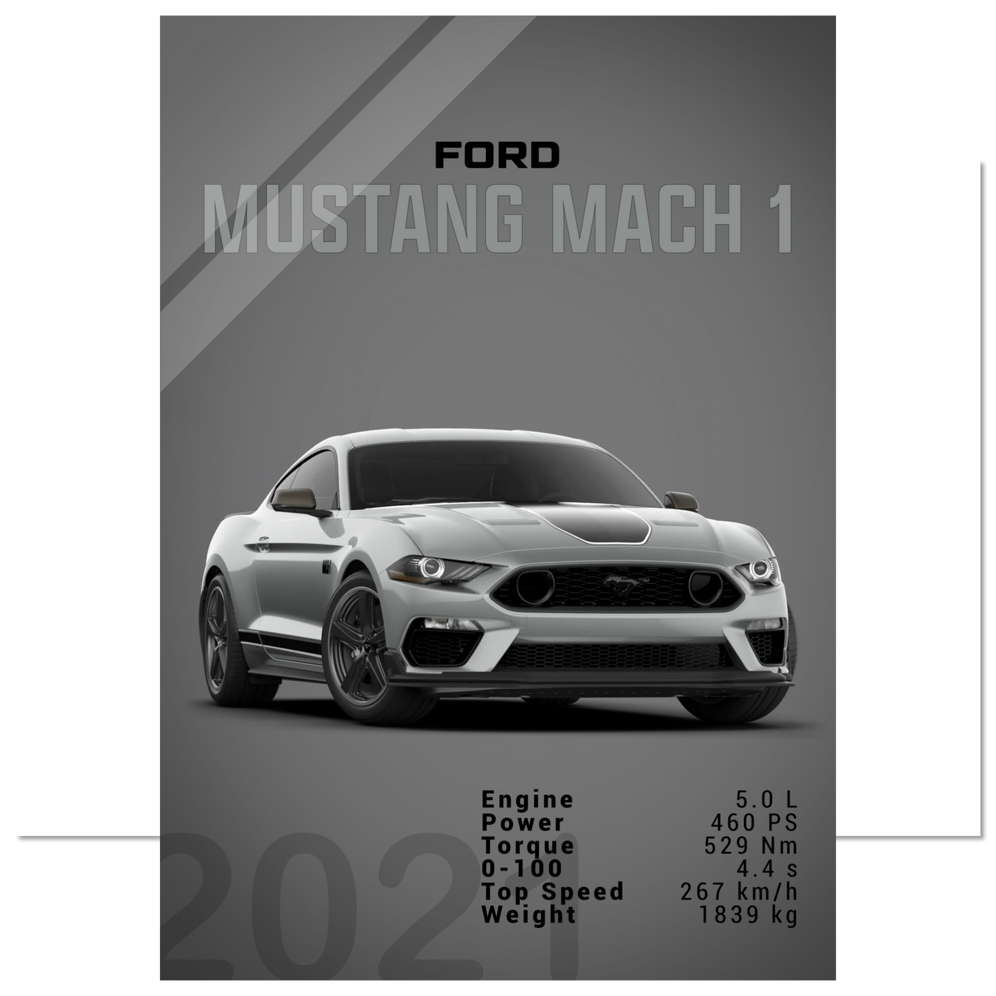 Ford Mustang 2021 S550 Mach1 (MUSTANG20D)