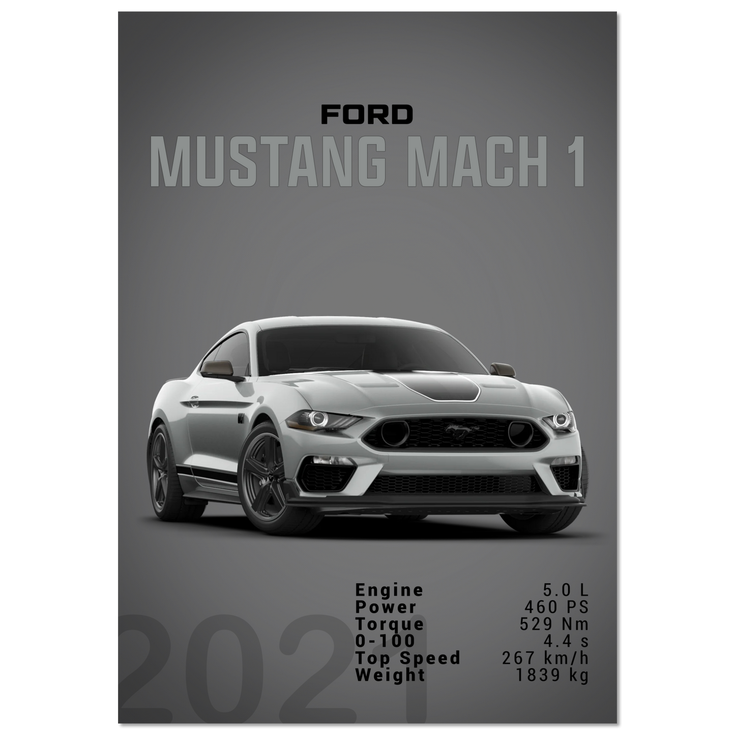 Ford Mustang 2021 S550 Mach1 (MUSTANG20D)