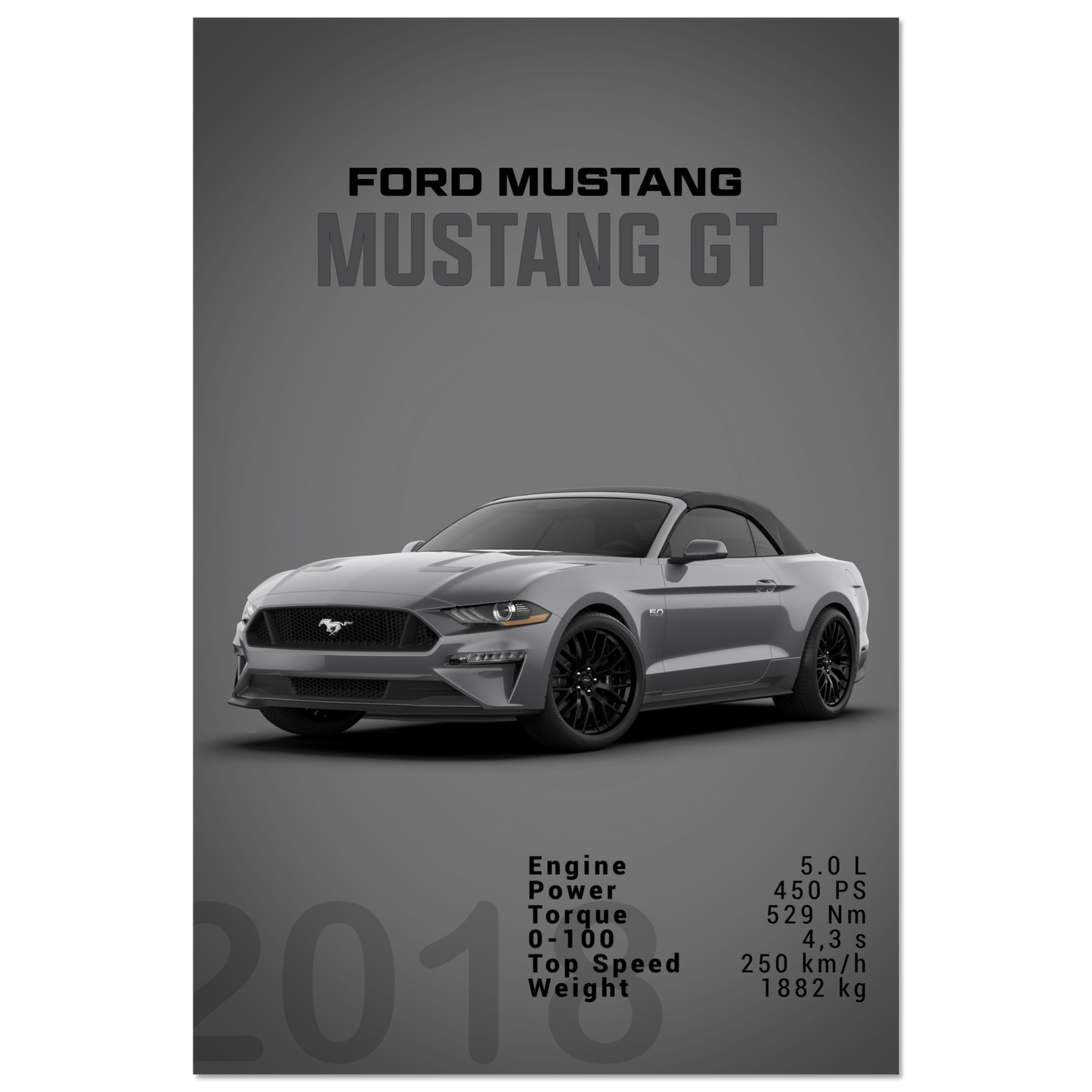 Ford Mustang 2018 Convertible (MUSTANG26D)