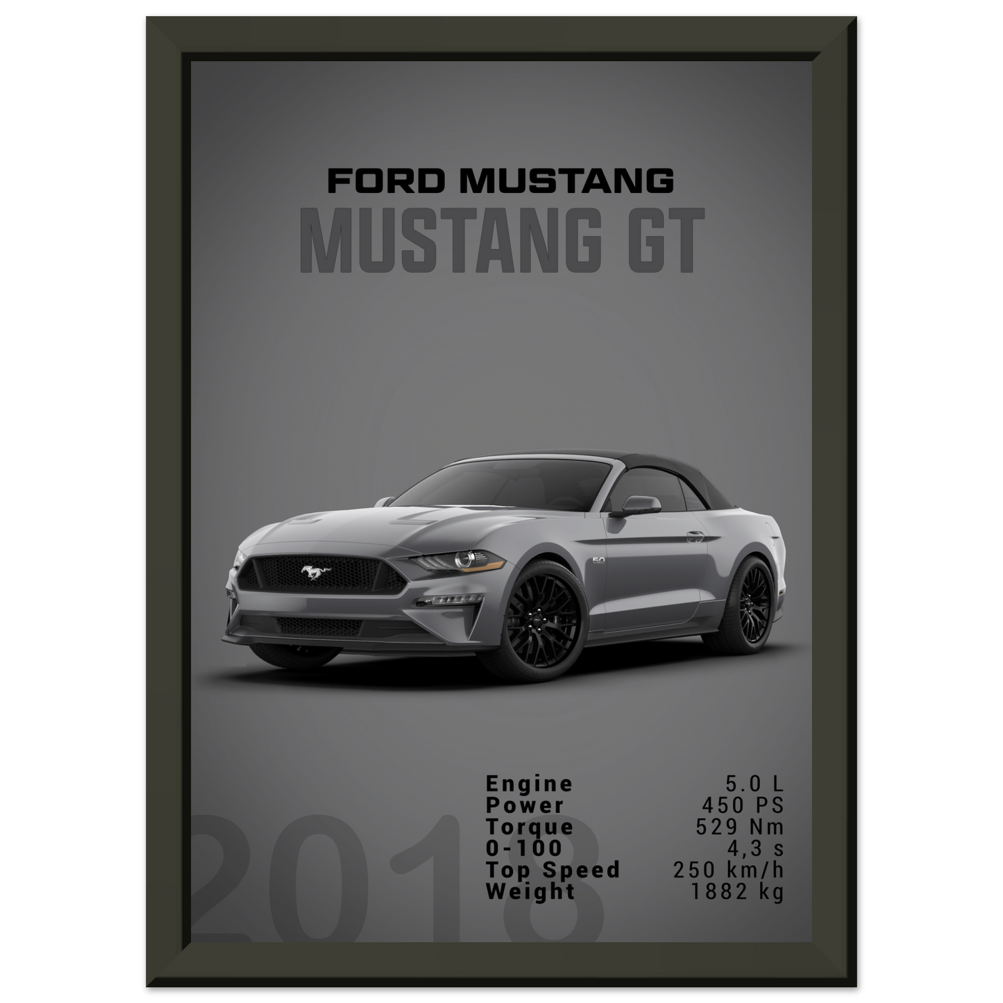 Ford Mustang 2018 Convertible (MUSTANG26D)
