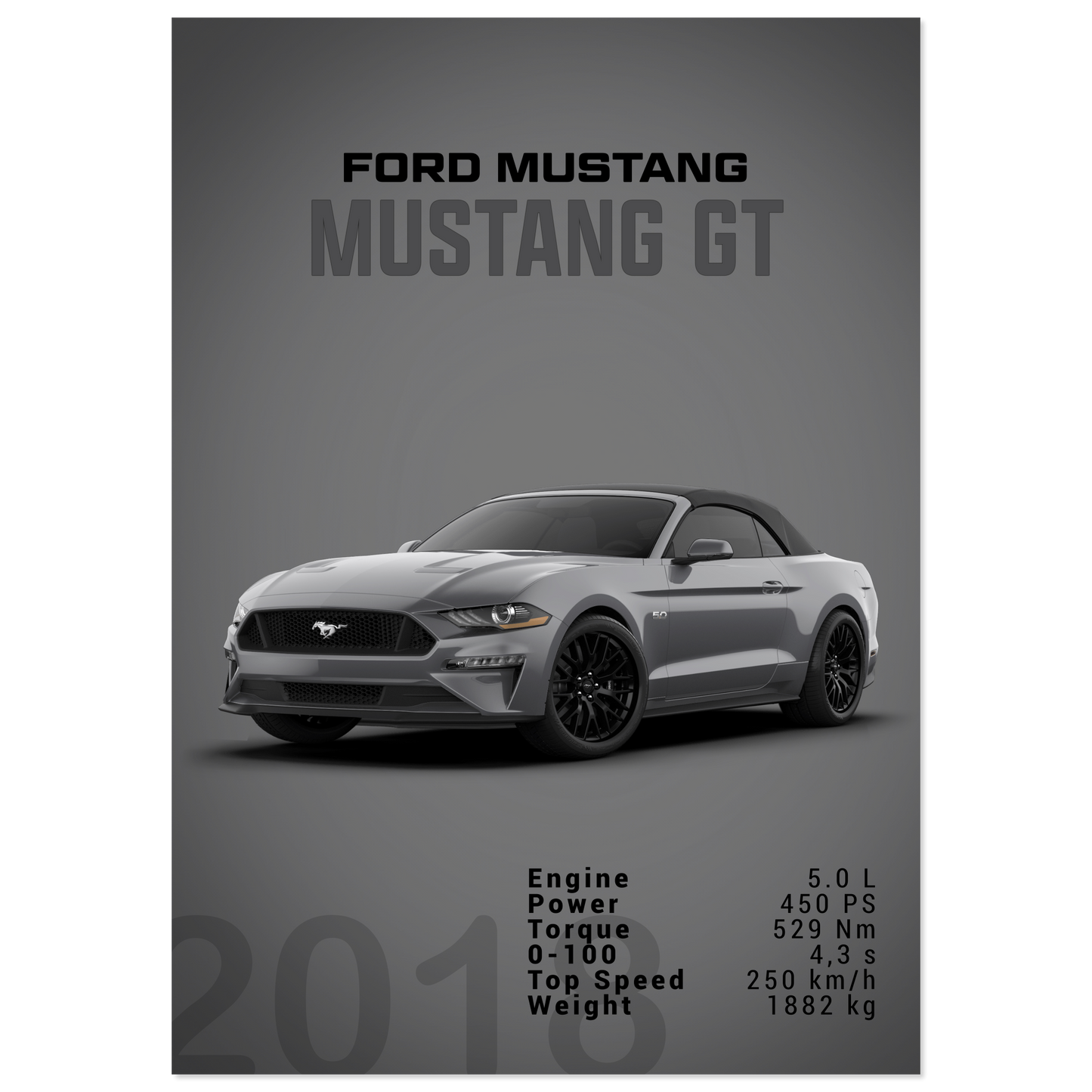 Ford Mustang 2018 Convertible (MUSTANG26D)