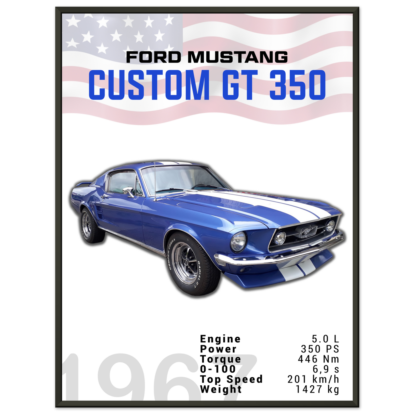 Ford Mustang 1967 Custom GT350 (MUSTANG02)