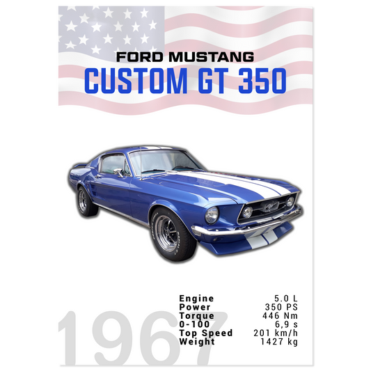Ford Mustang 1967 Custom GT350 (MUSTANG02)