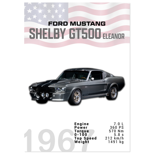 Ford Mustang 1967 Shelby GT500 Eleanor (MUSTANG01)