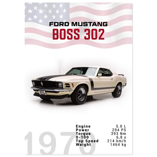 Ford Mustang 1970 Boss 302 (MUSTANG16)