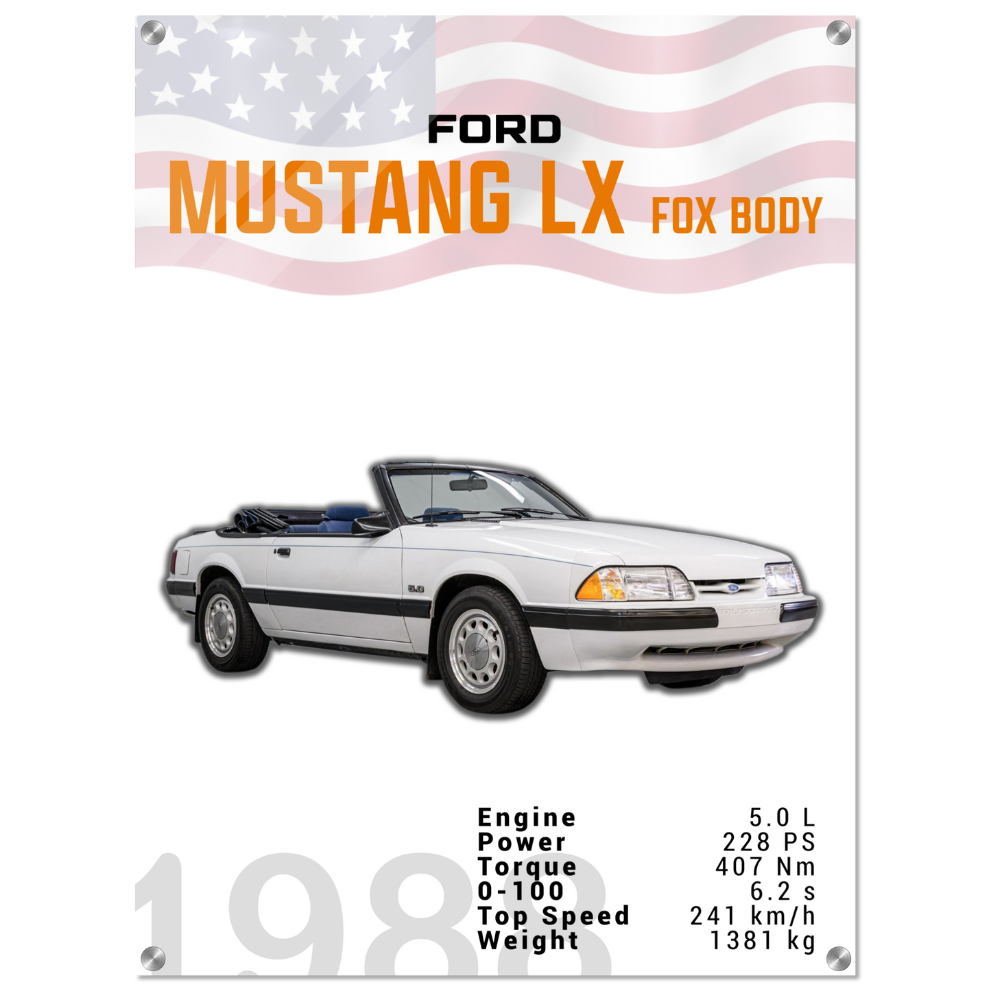 Ford Mustang 1988 LX Fox Body (MUSTANG18)