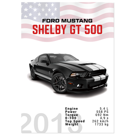 Ford Mustang 2013 Shelby GT500 S197 (MUSTANG03)