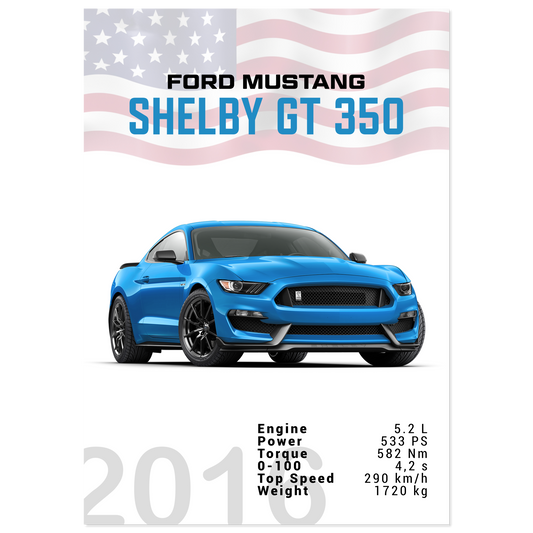 Ford Mustang 2016 Shelby GT350 S550 (MUSTANG09)