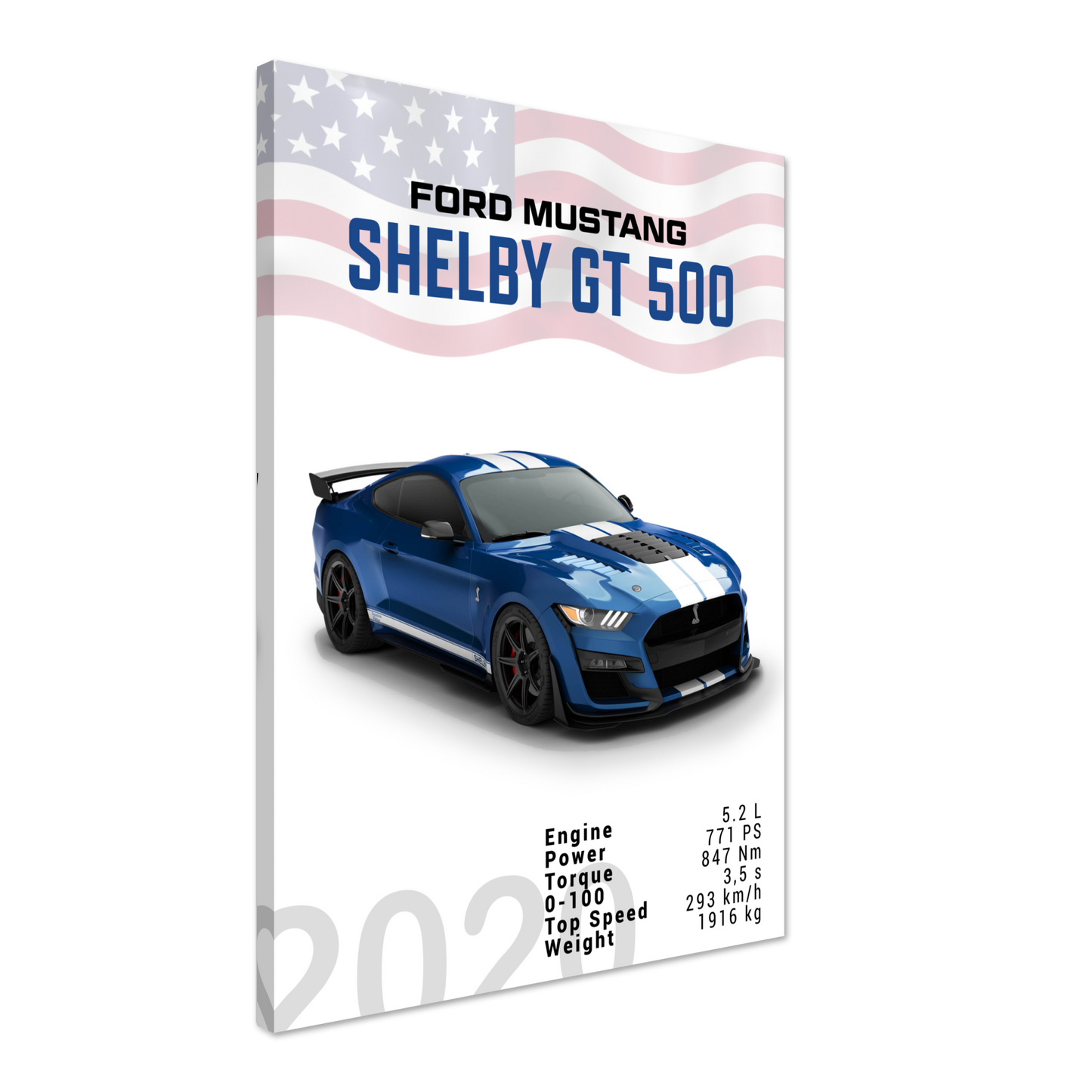 Ford Mustang 2020 Shelby GT500 S550 (MUSTANG04)