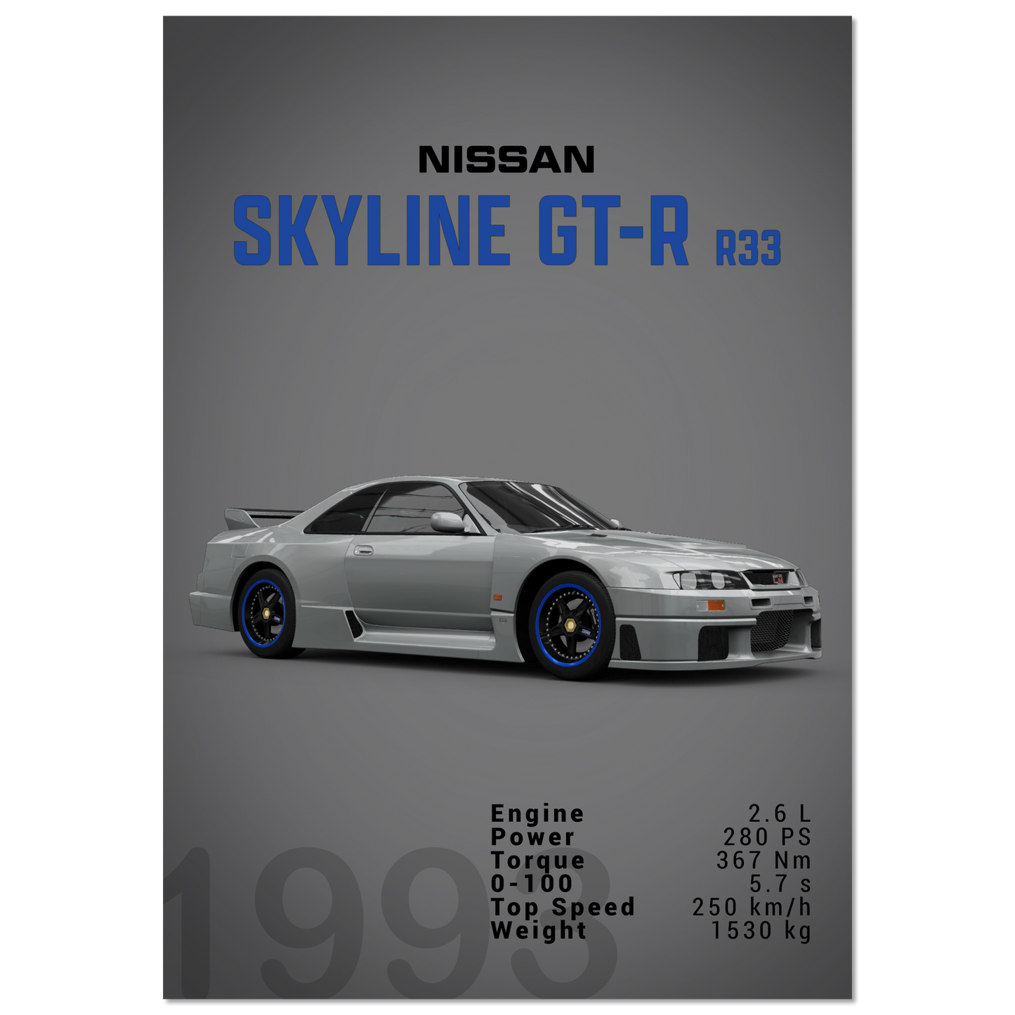 Nissan Skyline GT-R R33 (NISSAN04D)
