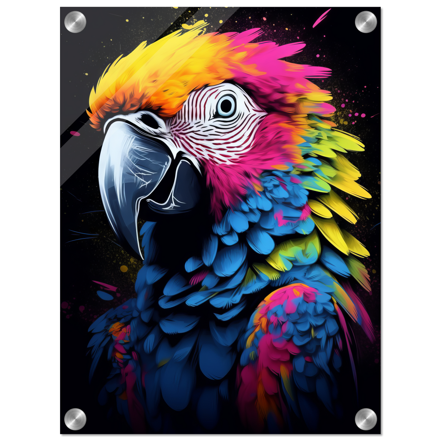 Vogel Papagei Pop-Art (BIRD25)