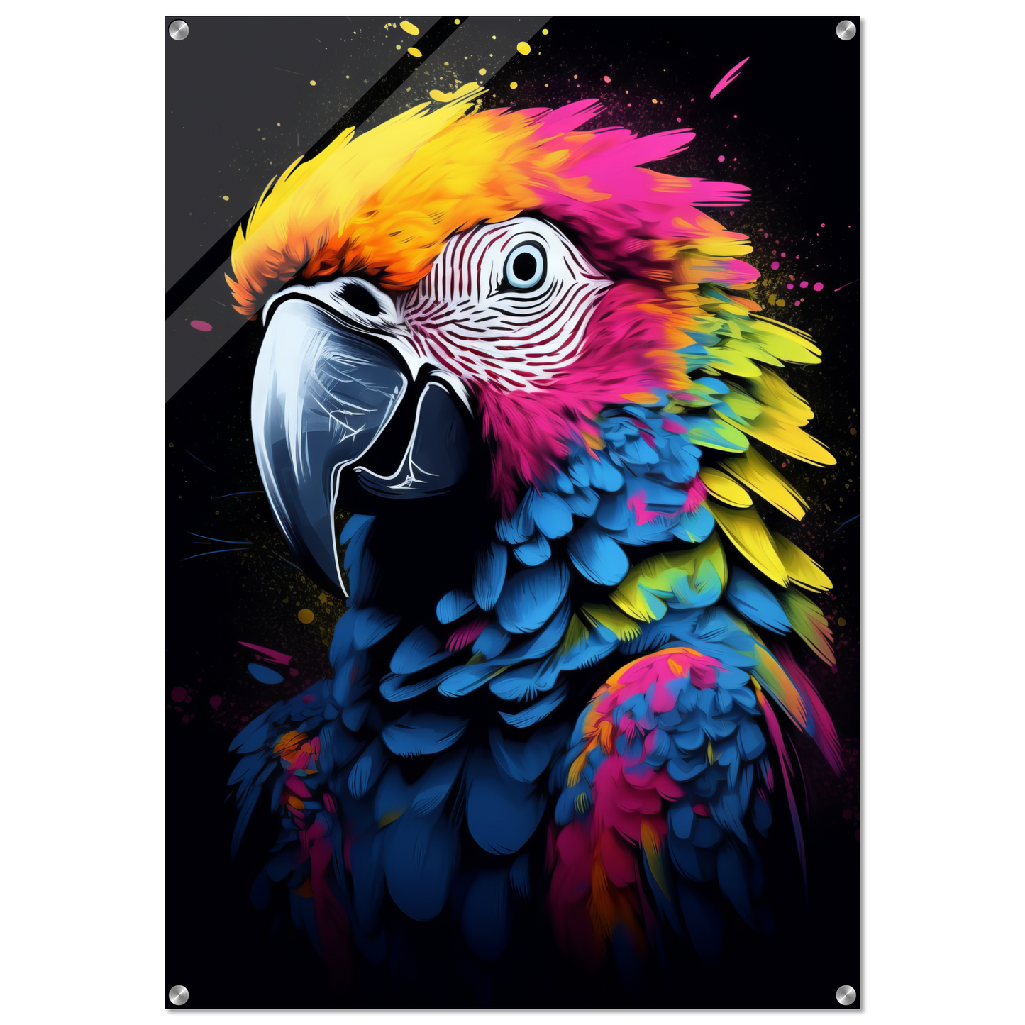 Vogel Papagei Pop-Art (BIRD25)