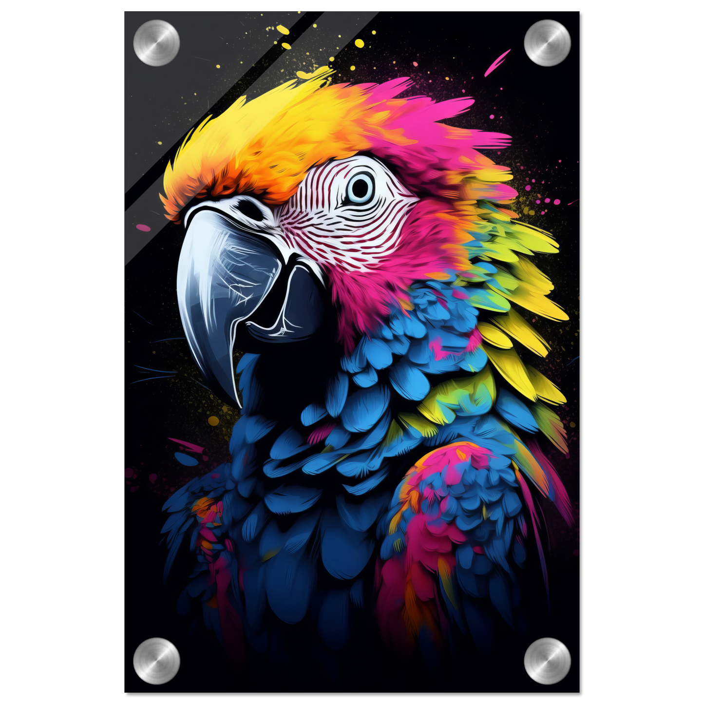 Vogel Papagei Pop-Art (BIRD25)