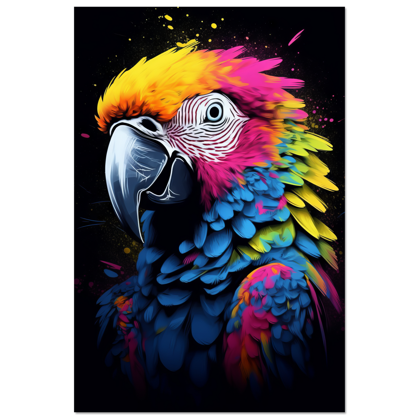 Vogel Papagei Pop-Art (BIRD25)