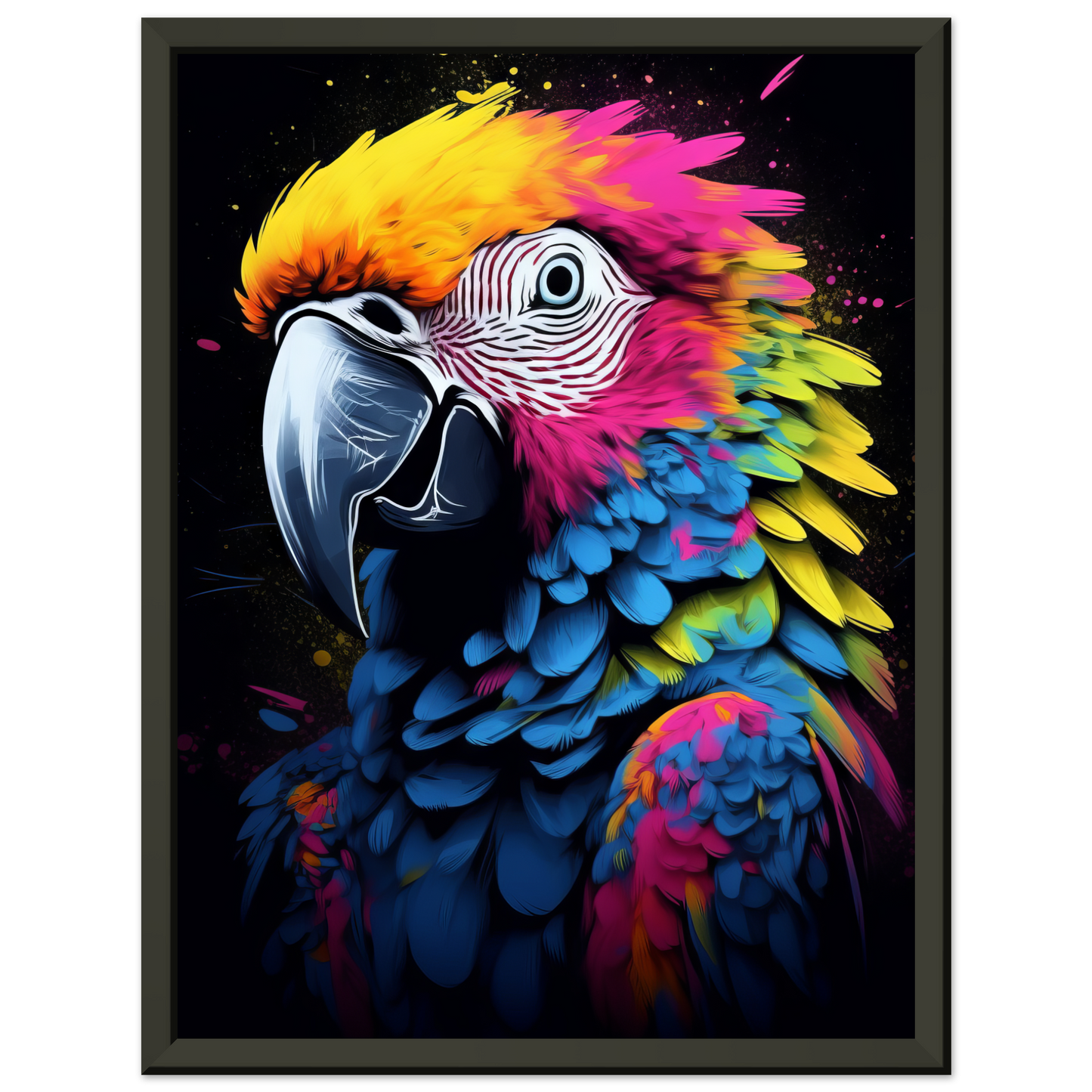 Vogel Papagei Pop-Art (BIRD25)