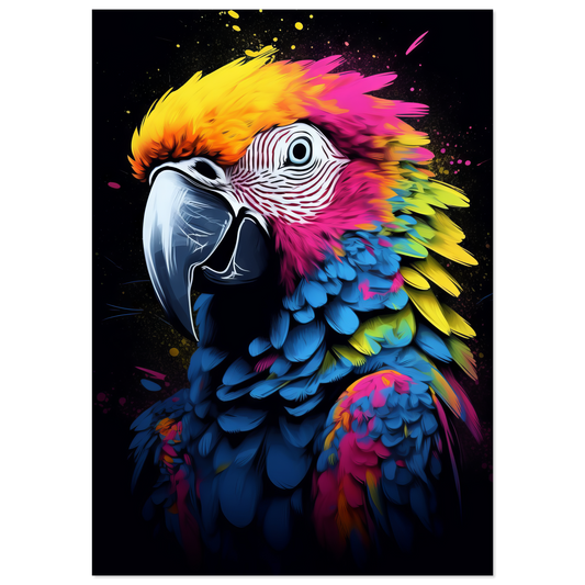 Bird parrot pop art (BIRD25)