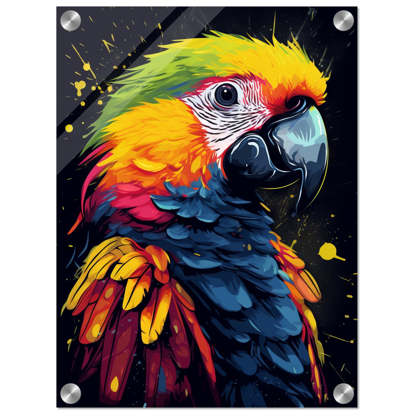 Vogel Papagei Pop-Art (BIRD26)