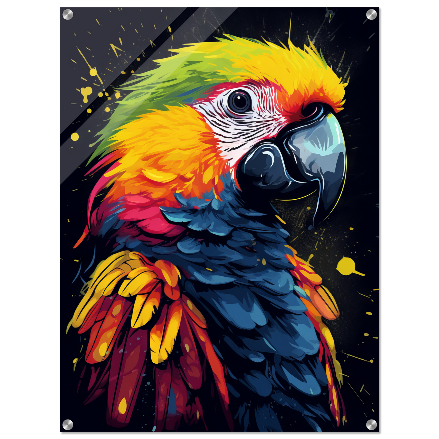 Vogel Papagei Pop-Art (BIRD26)