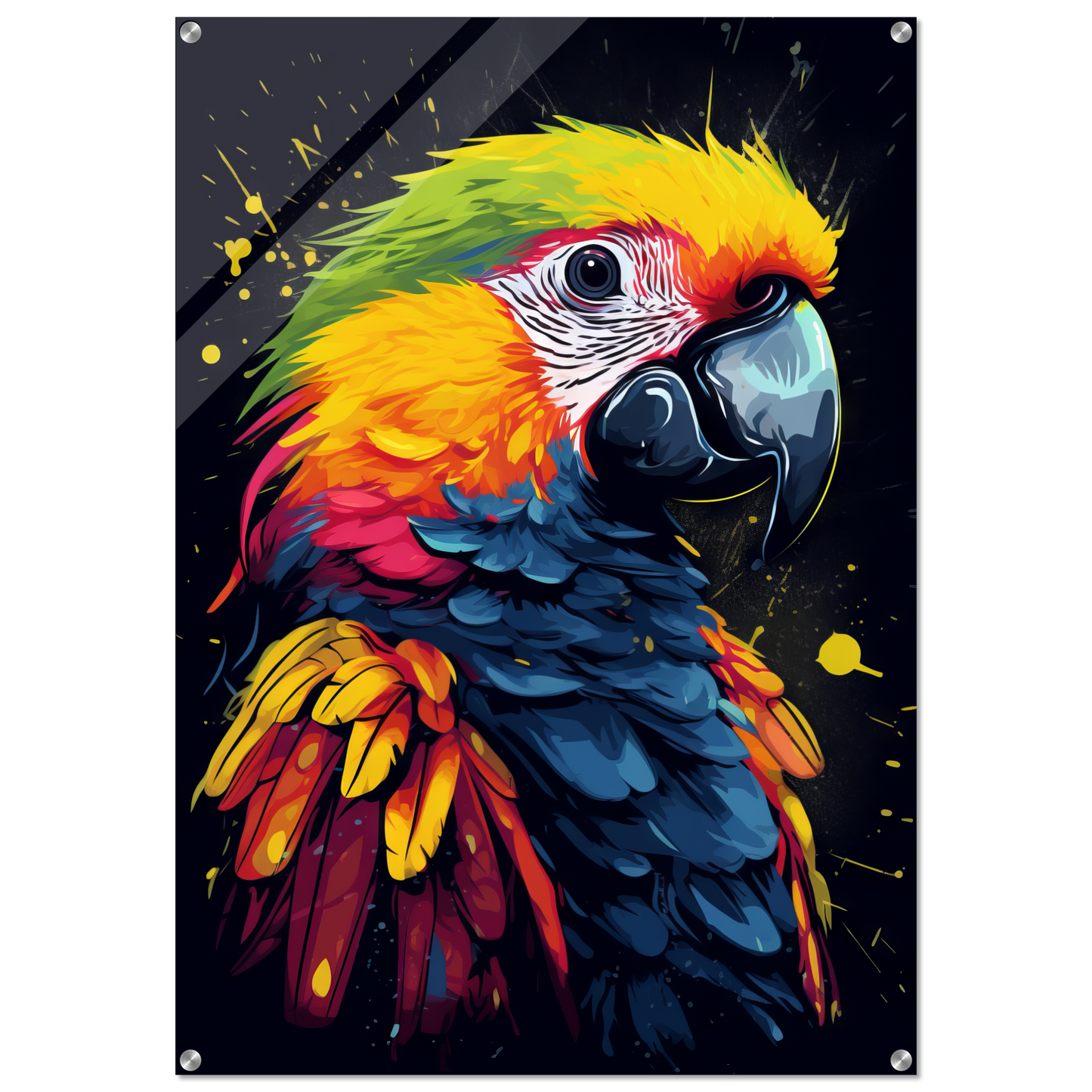 Vogel Papagei Pop-Art (BIRD26)